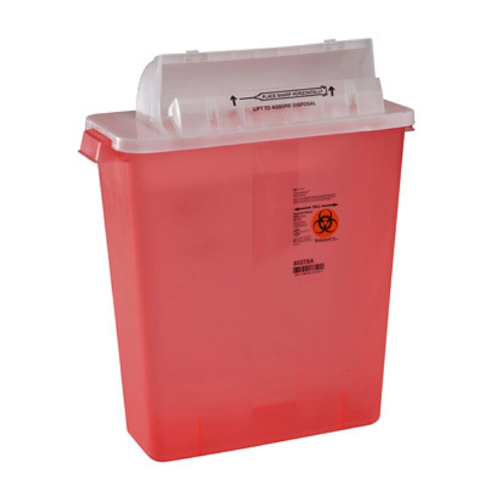 Red Sharps Container