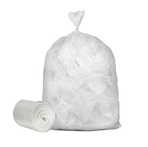 7-10 Gallon Can Liner, 24 x 24, 8 Mic, High Density, Natural (1000/Case)