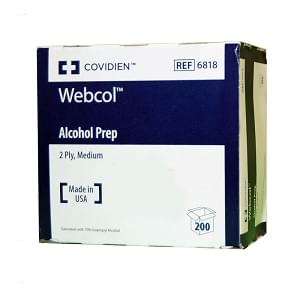 webcol alcohol prep pads